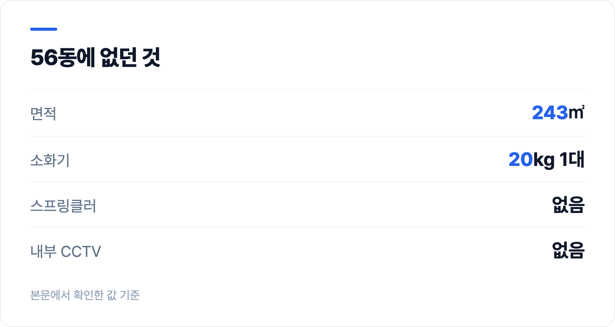 56동에 없던 것
